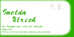 imelda ulrich business card